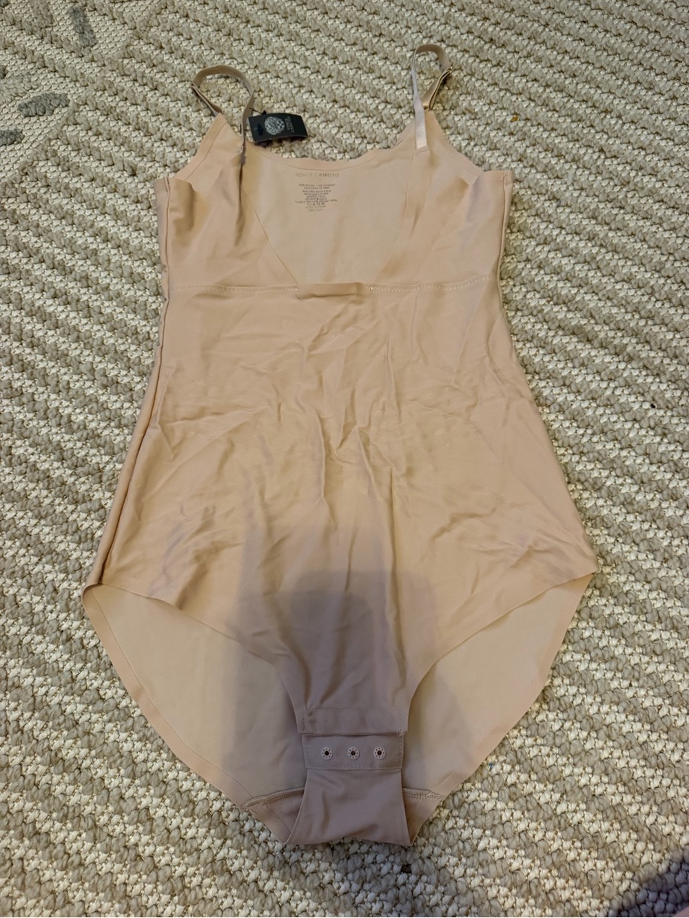 Vince Camuto Nude Shaping Bodysuit with Adjustable Straps